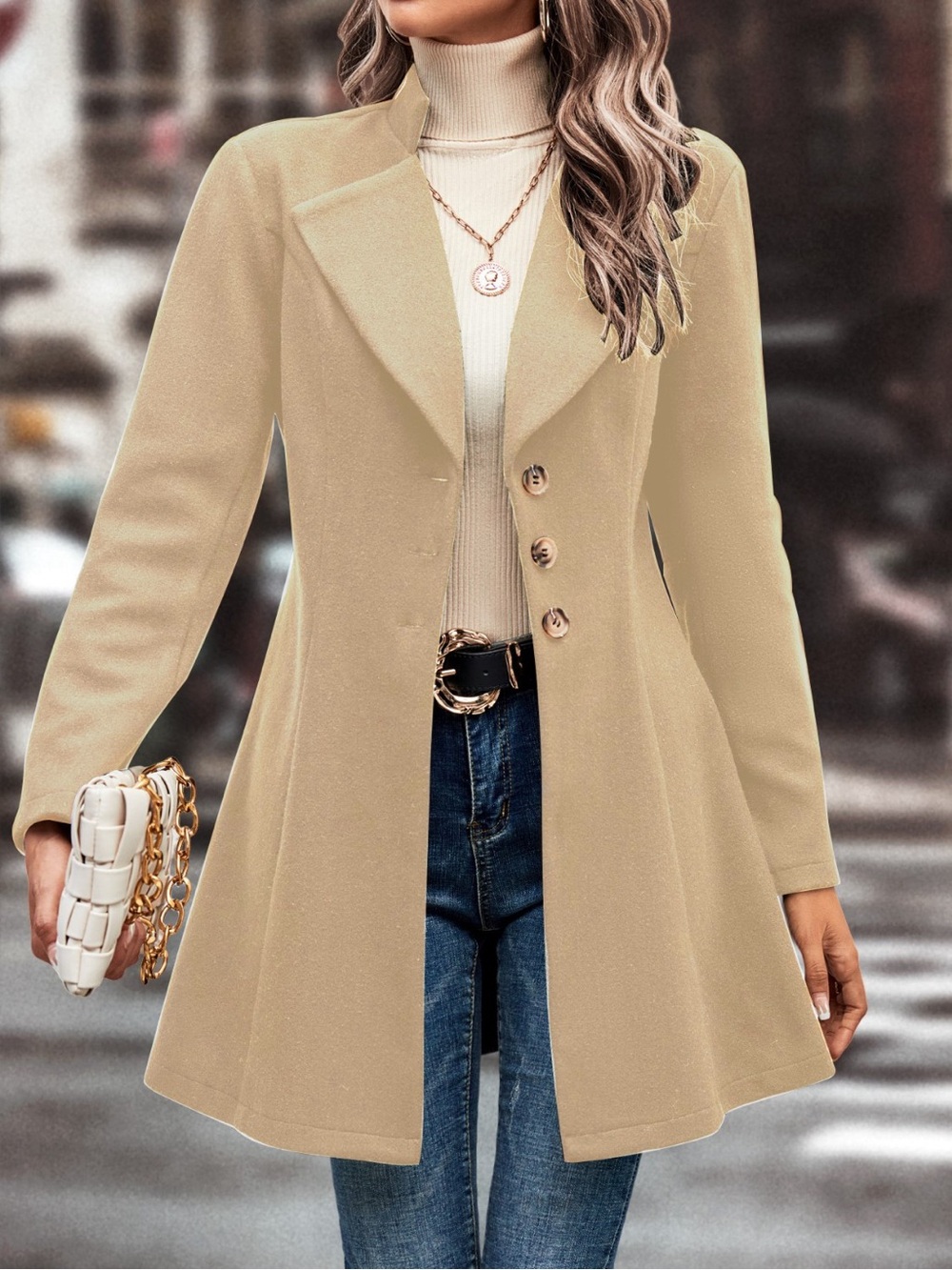 Button Up Longline Coat - Picture 8 of 12